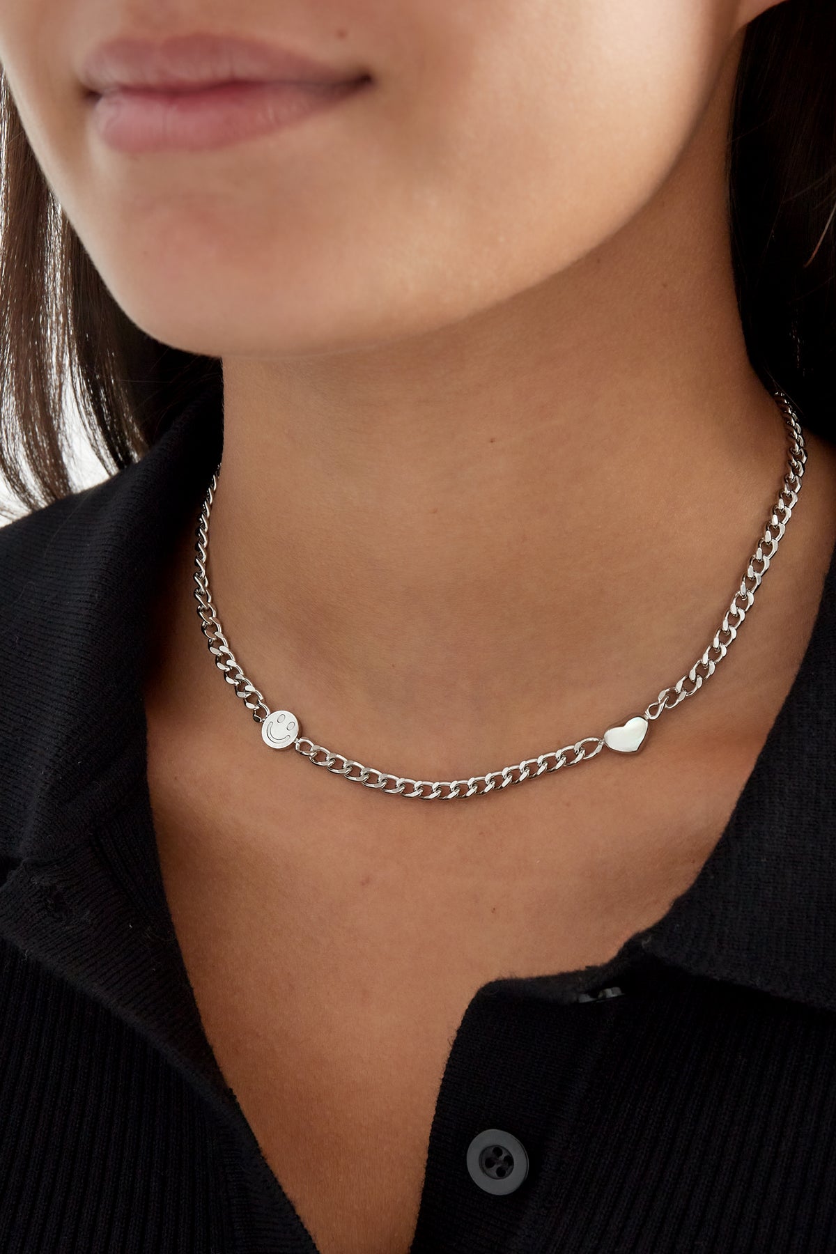 Halskette mit Smiley und Herz - Elli by Lena & Lisa