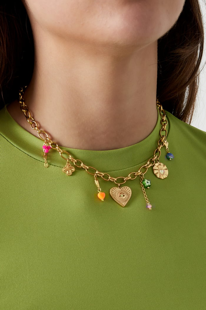 Charm-Halskette „Eye In The Heart“ - Elli by Lena & Lisa