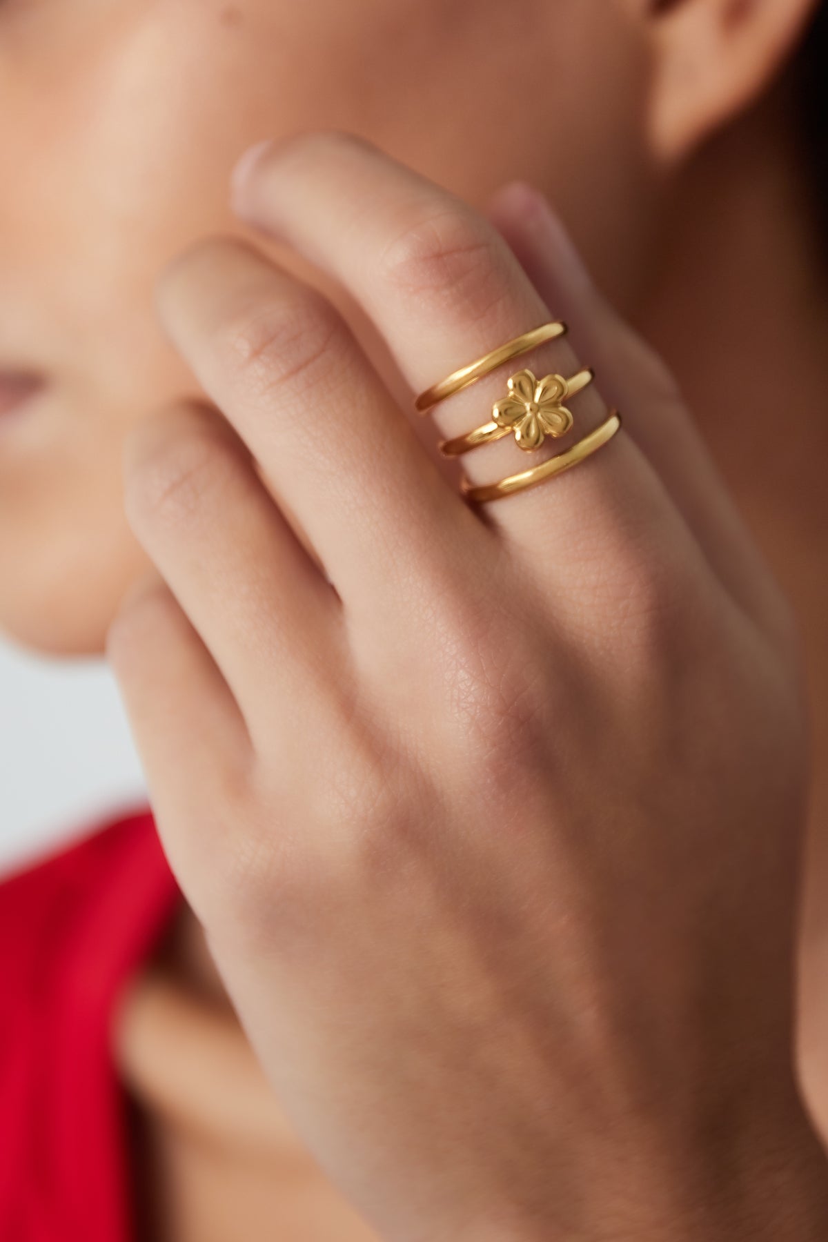 Blumen-Stapelring - Elli by Lena & Lisa