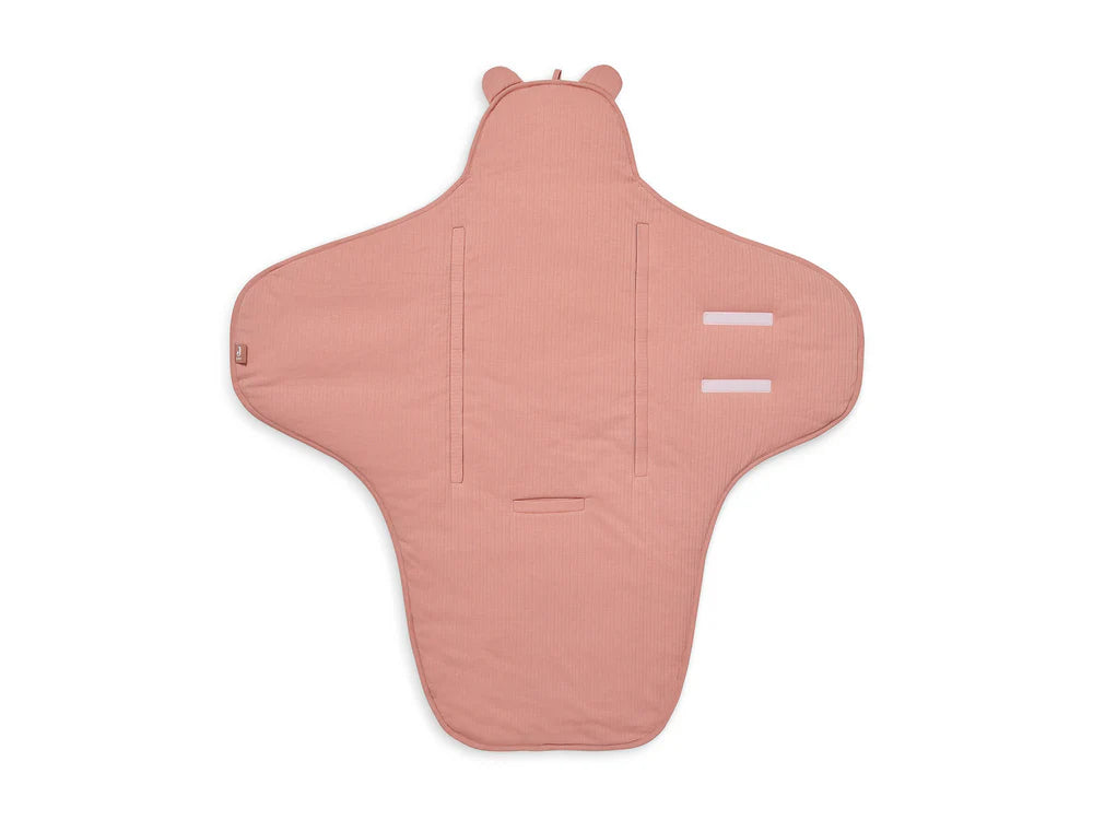 Puckdecke Rosewood von Jollein – aus weichem Material, ideal für den Autositz und als erste Decke für dein Baby.