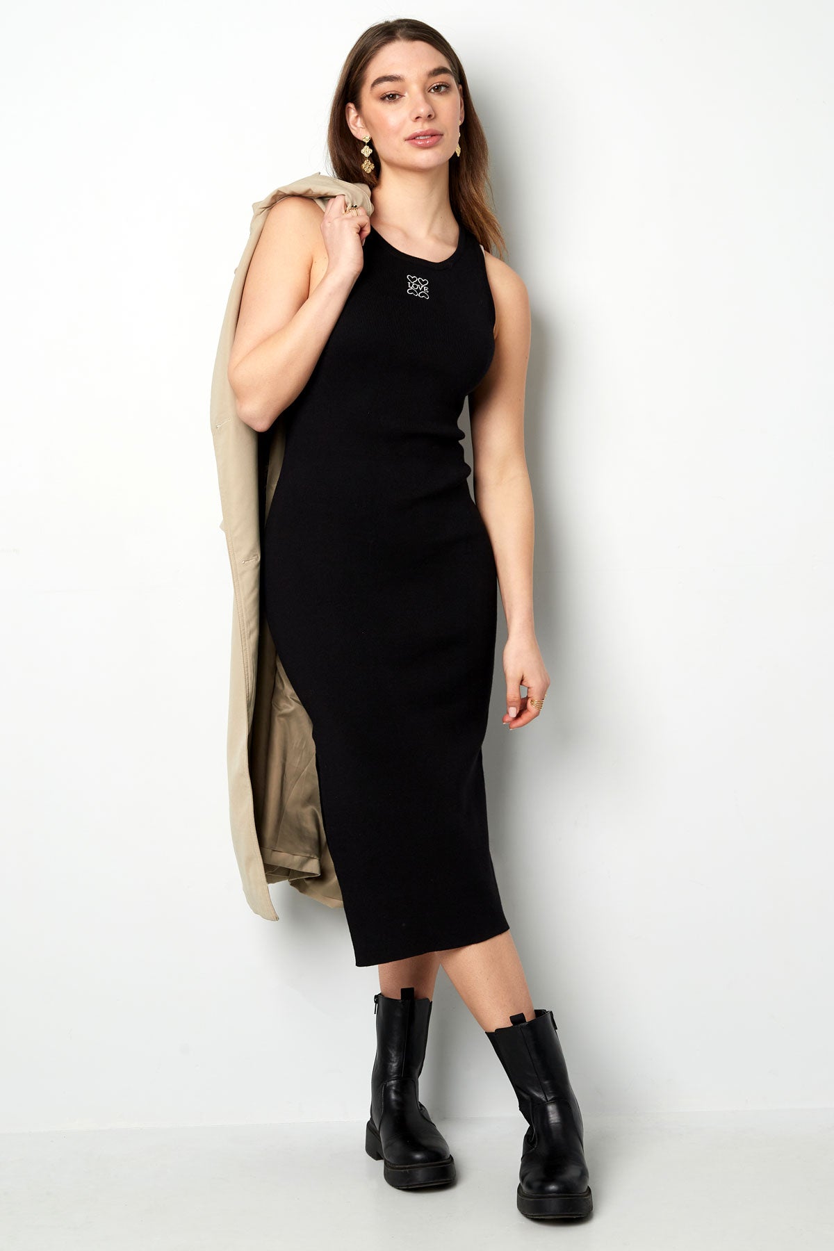 Strickkleid 'Love' in verschiedenen Farben – Perfekt für deinen Casual Look