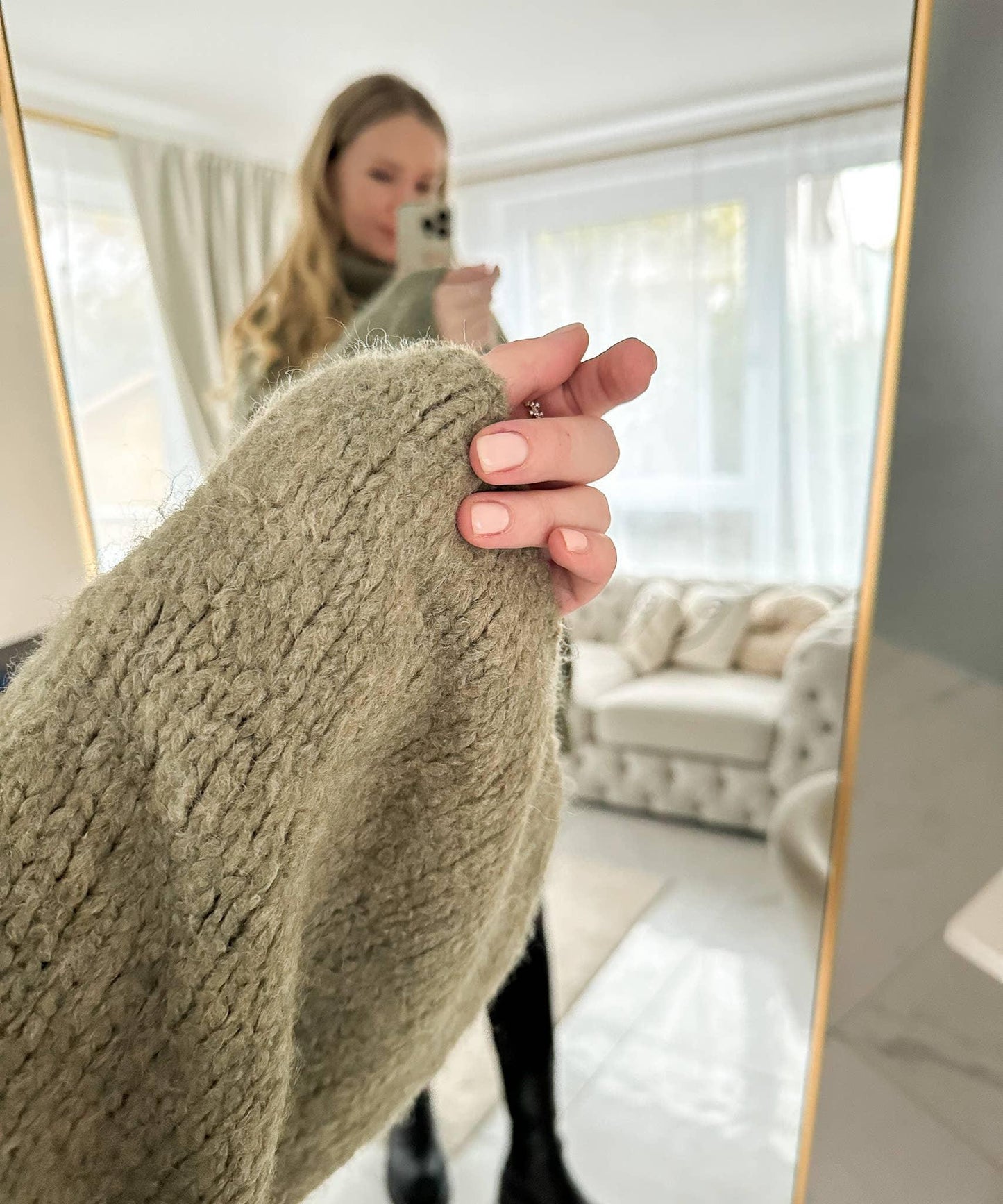 Mohair-Oversized-Strickpullover mit Rollkragen - Elli by Lena & Lisa