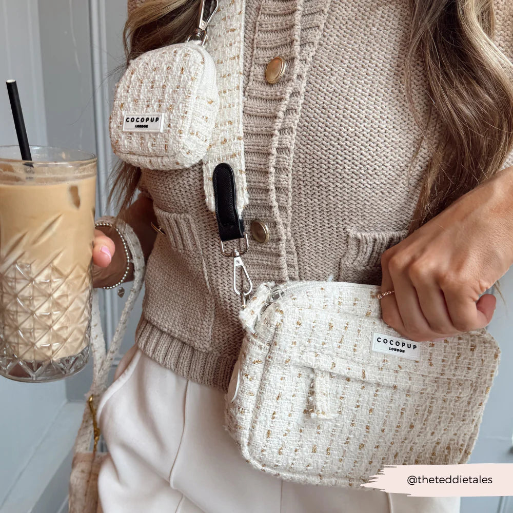 COCOPUP London - Leckerli-Tasche - Vanilla Tweed - Elli by Lena & Lisa