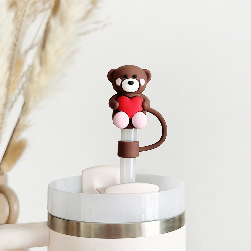 COCONUT LANE London - Strohhalmdeckel - Teddy Love dunkel - Elli by Lena & Lisa