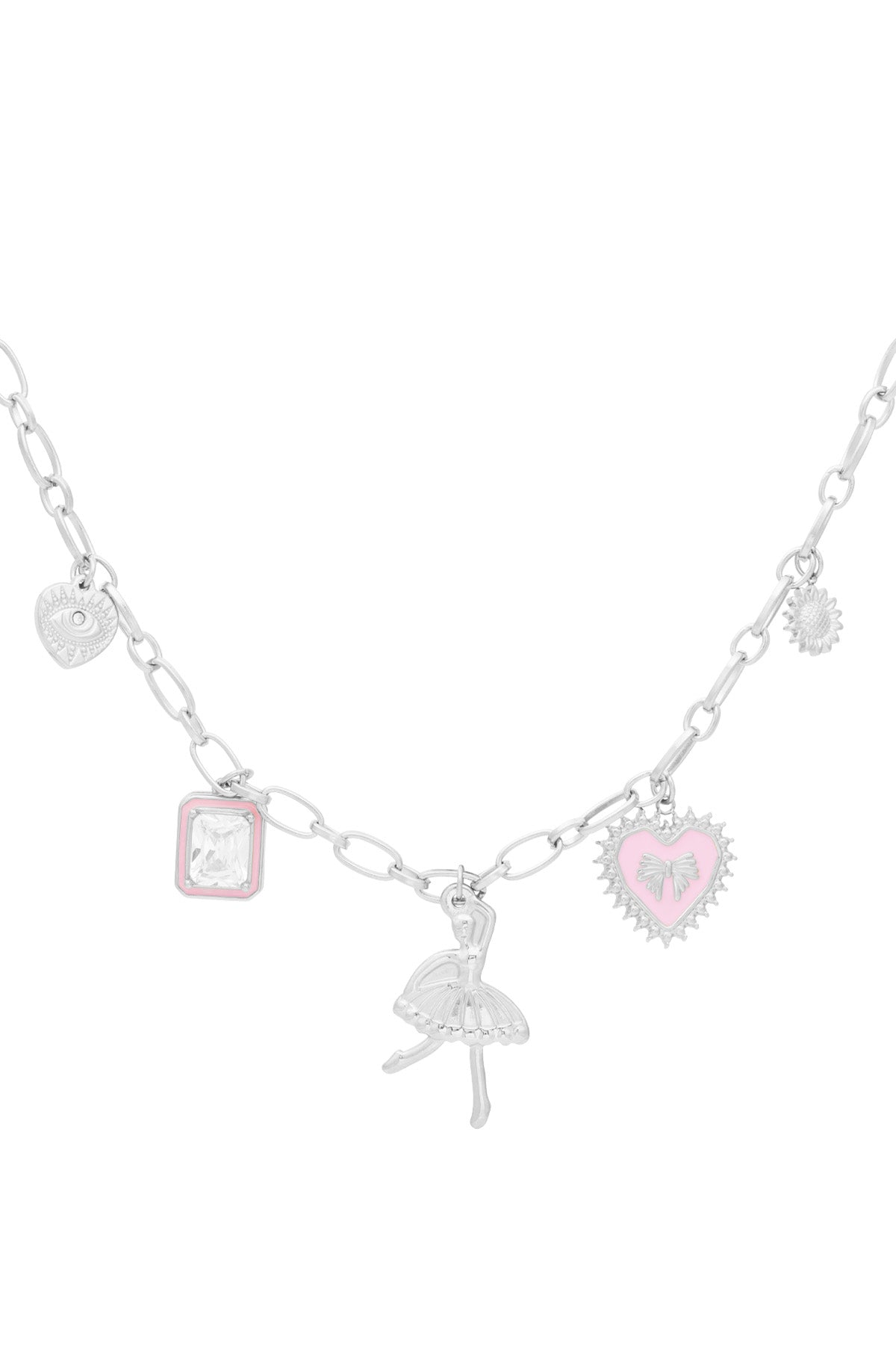 Charm-Halskette „Colorful Dancer“ in Silber – perfektes Accessoire für Tanzbegeisterte