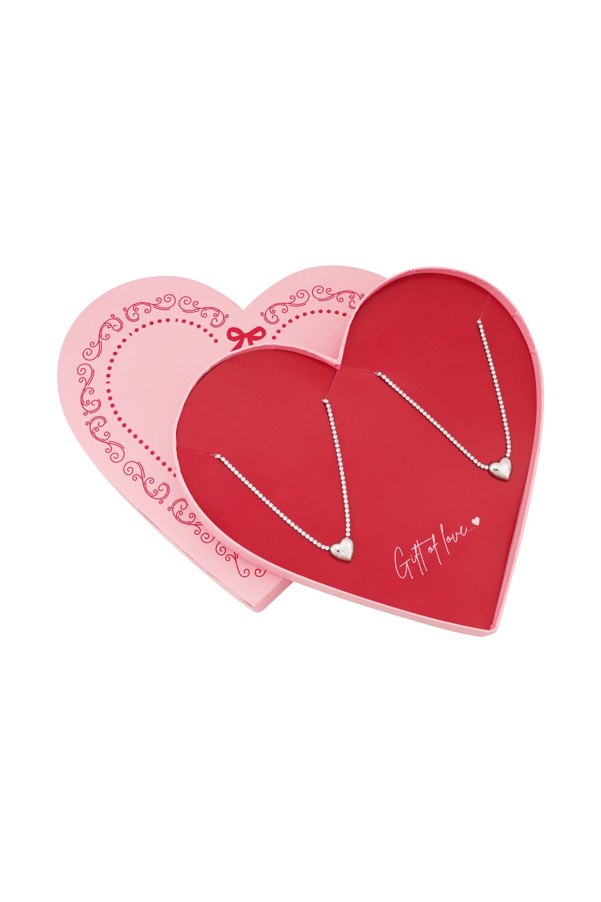 Herzketten im Doppelpack mit Geschenkverpackung - Elli by Lena & Lisa