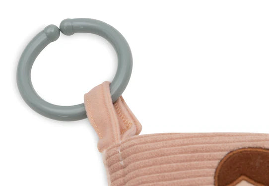 Nahaufnahme einer Schlaufe zum einfachen Befestigen am Kinderwagen
