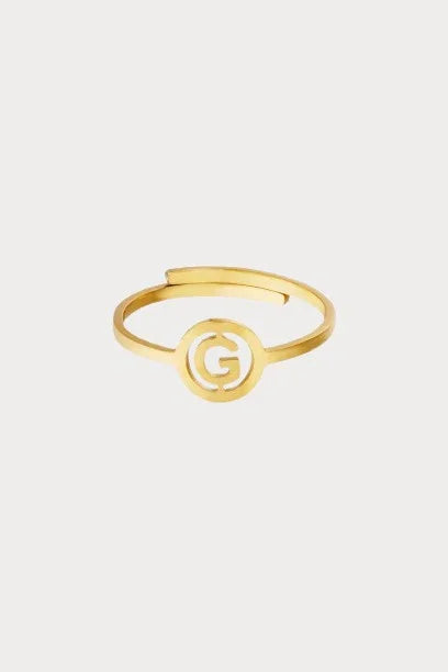 Goldring mit Initialen - Elli by Lena & Lisa