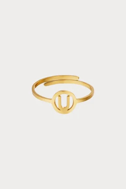 Goldring mit Initialen - Elli by Lena & Lisa