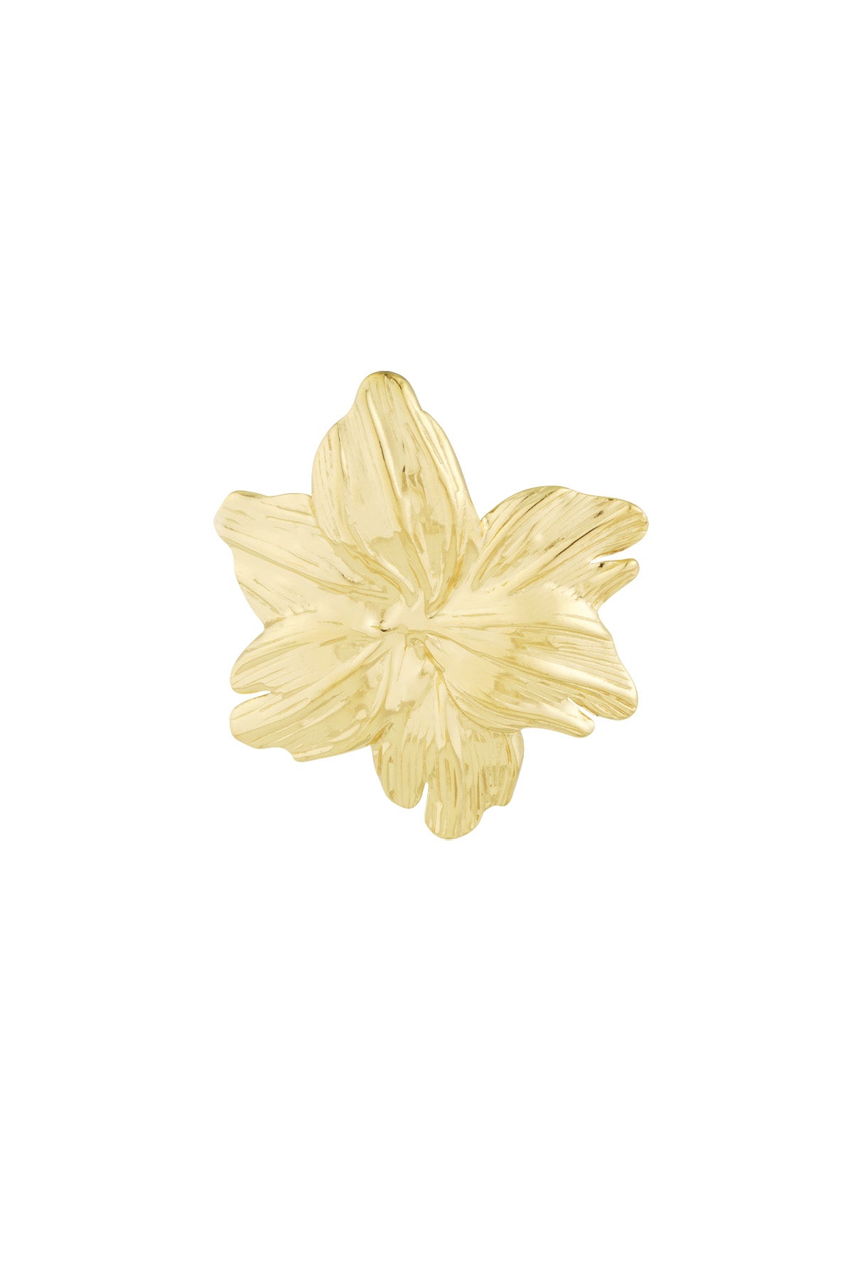 Blumenbrosche in Gold – verleiht deinem Look einen Hauch von Eleganz