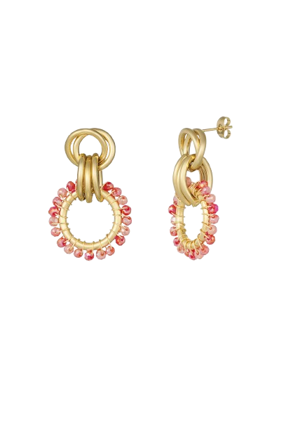 Süße Ohrringe mit bunten Steinchen - Elli by Lena & Lisa