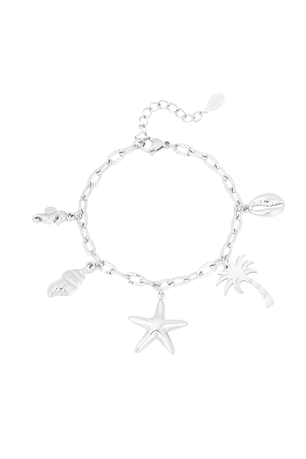 Charm-Bettelarmband „Ocean Escape“ in Silber mit maritimen Charms – für den perfekten Beach-Vibe