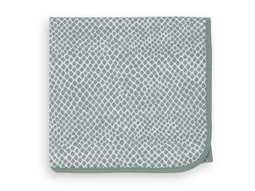 Babydecke Wieg in Snake Ash Green – kuscheliges Jersey-Material für höchste Babykomfortansprüche.