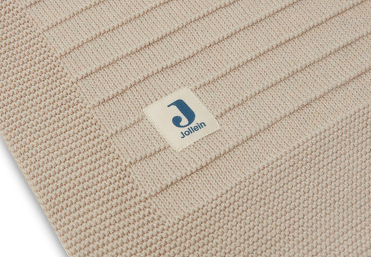 Jollein Decke aus reiner Baumwolle in stilvollem Nougat.