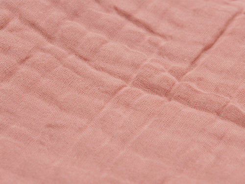 Jollein Wiegendecke Wrinkled Rosewood – Decke für das Babybett, ideal für kuschelige Ruhezeiten.