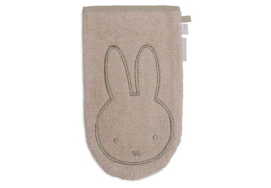 Sanfter Miffy Waschlappen in zarten Farben – Perfekt für die Babyhaut nach dem Baden.