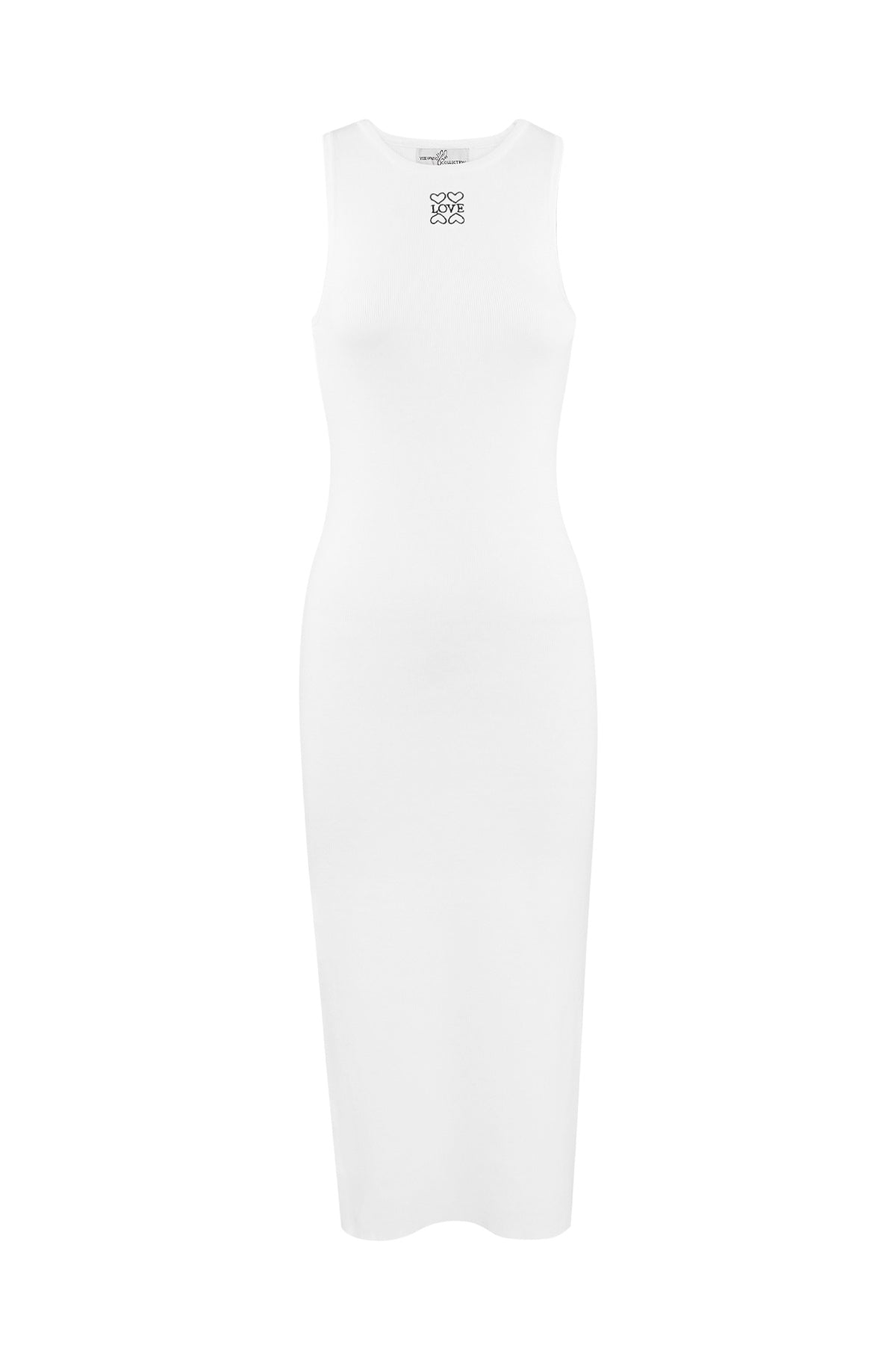 Langes Strickkleid 'Love' – Für einen lässigen, modernen Look in Weiß, Creme oder Schwarz