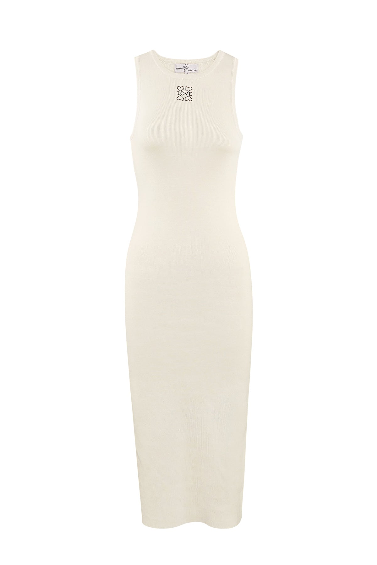Strickkleid 'Love' in Weiß, Creme und Schwarz – Ein Must-Have für deinen Kleiderschrank