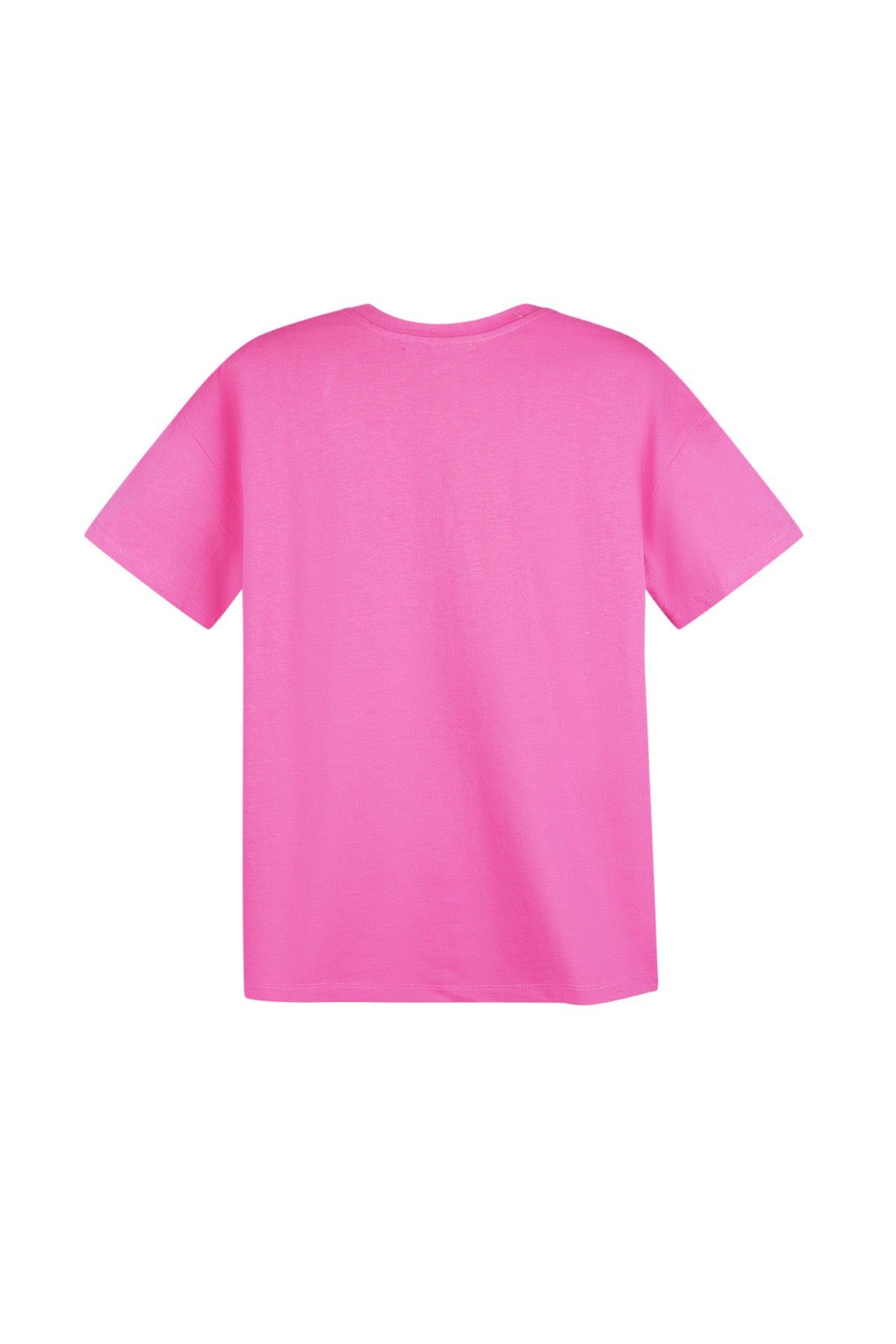 Rückansicht des schwarzen T-Shirts „Smiley“ aus 100 % Baumwolle
