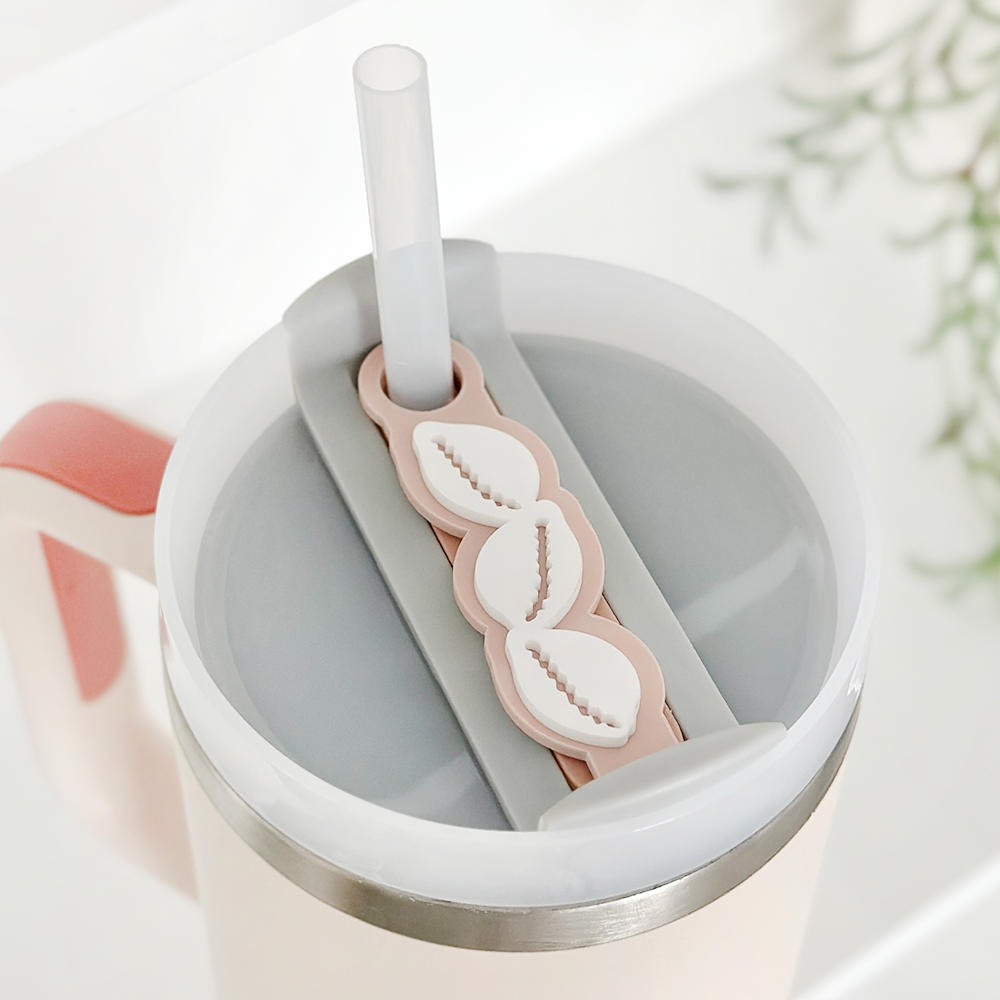 Beach Shells Tumbler Topper mit Muschelverzierung – der ideale Begleiter für erfrischende Sommerdrinks!