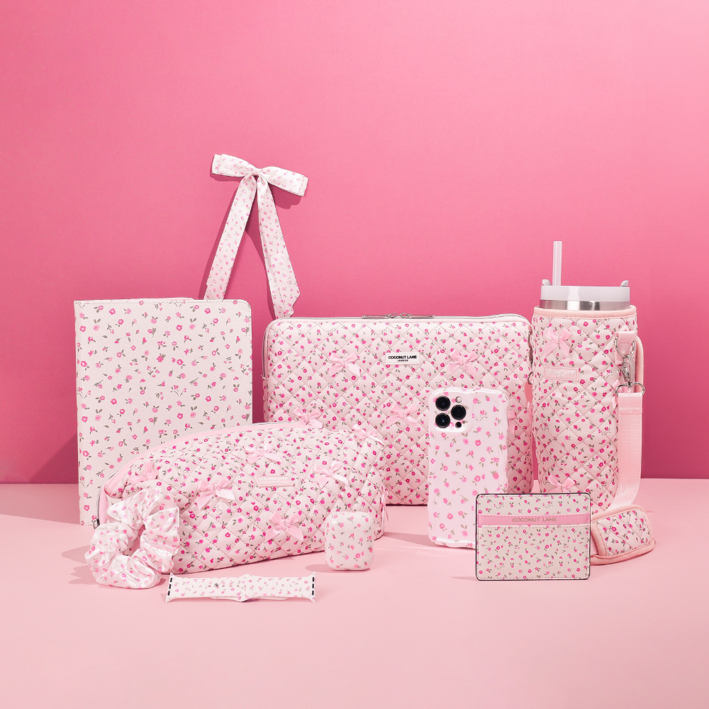 COCONUT LANE London - Scrunchie - Pink Flowers - Elli by Lena & Lisa