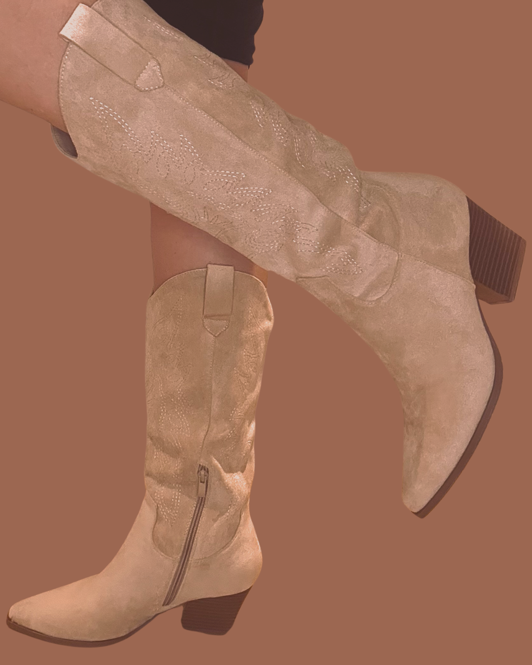Cowboy Stiefel Beige