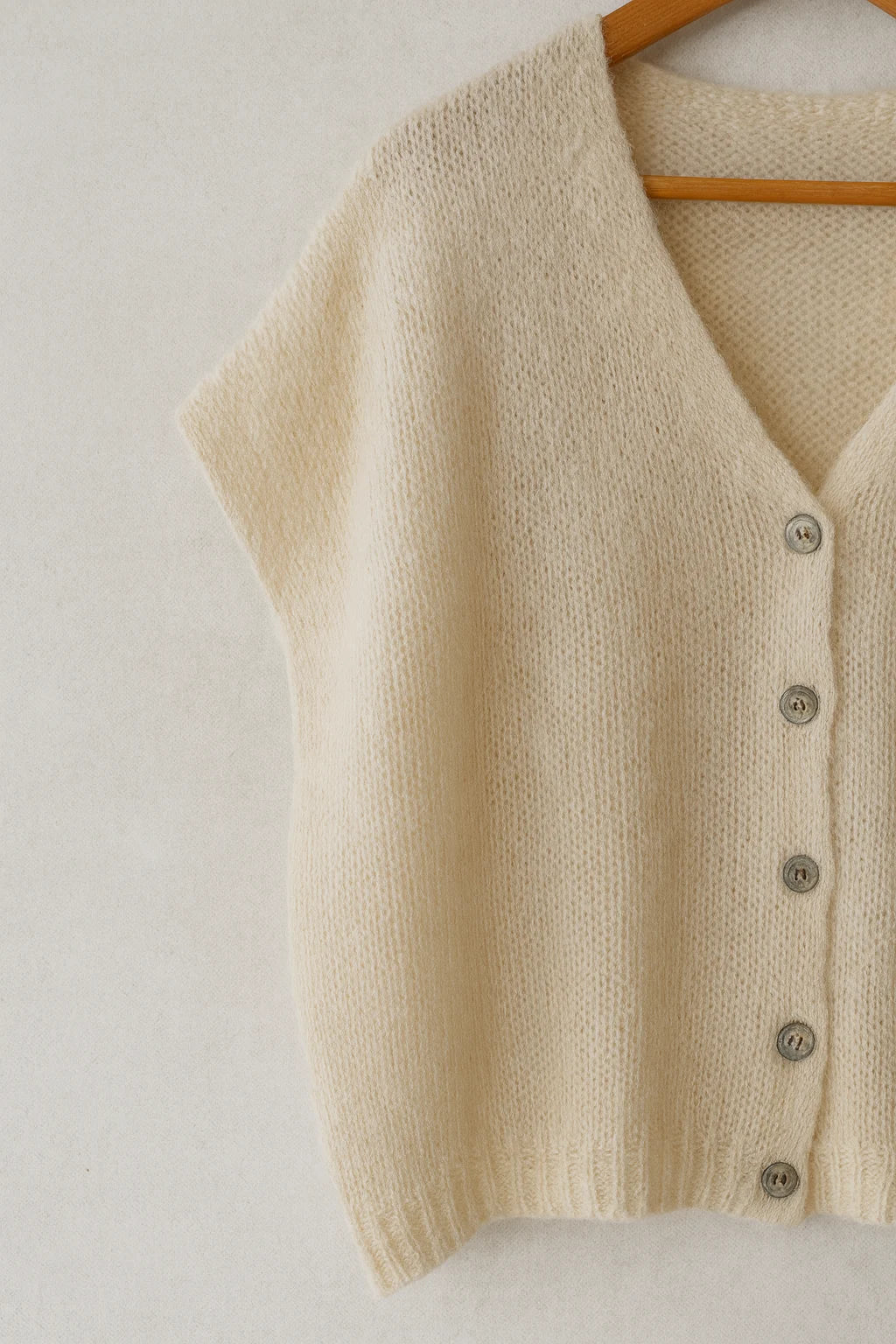 Mohair Cardigan beige