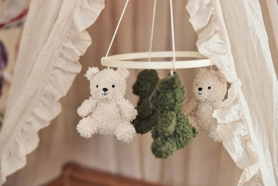Jollein - Baby-Mobile - Teddy Bear - Leaf Green/Naturel - Elli by Lena & Lisa