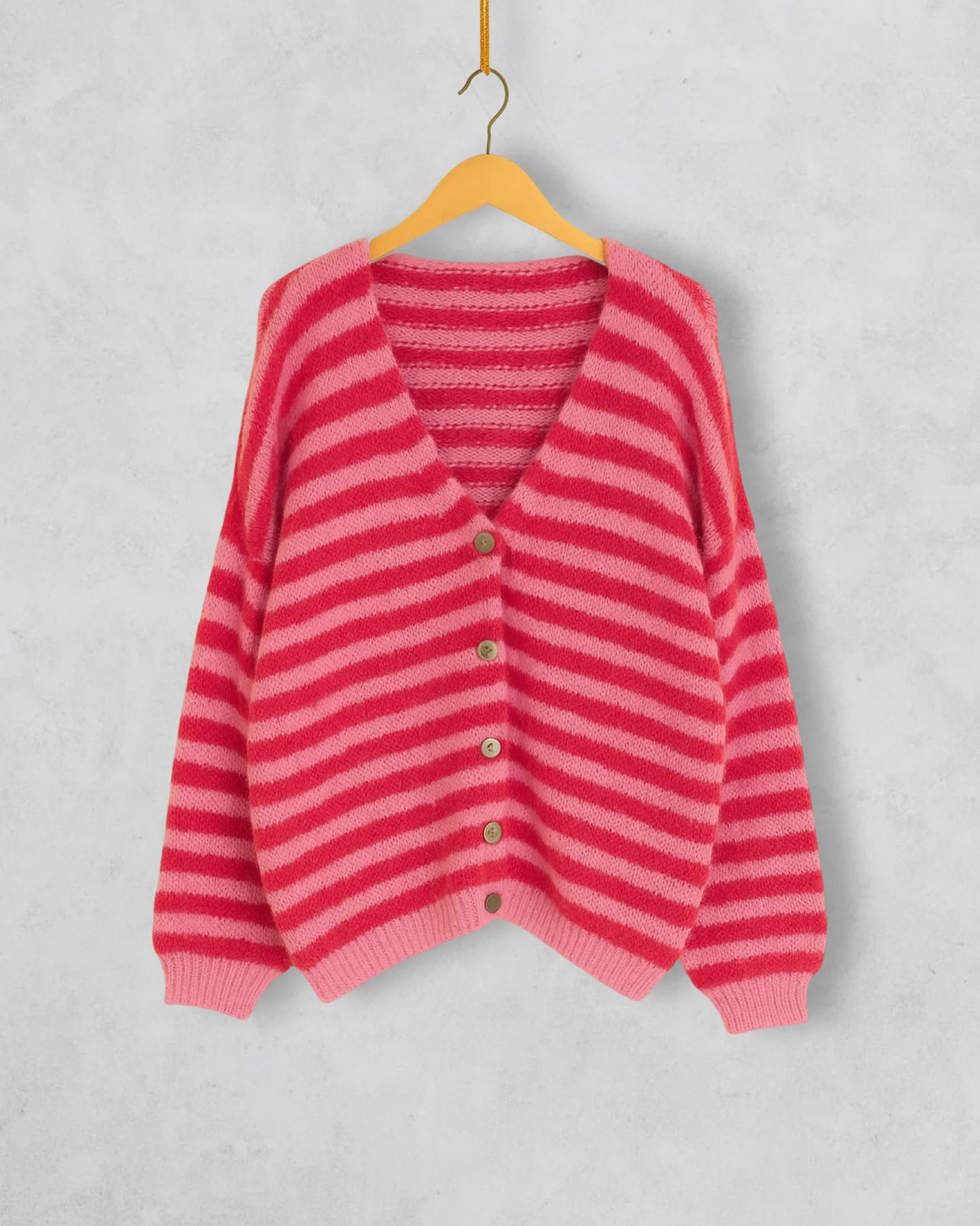 Weiche Damen-Strickjacke bunt
