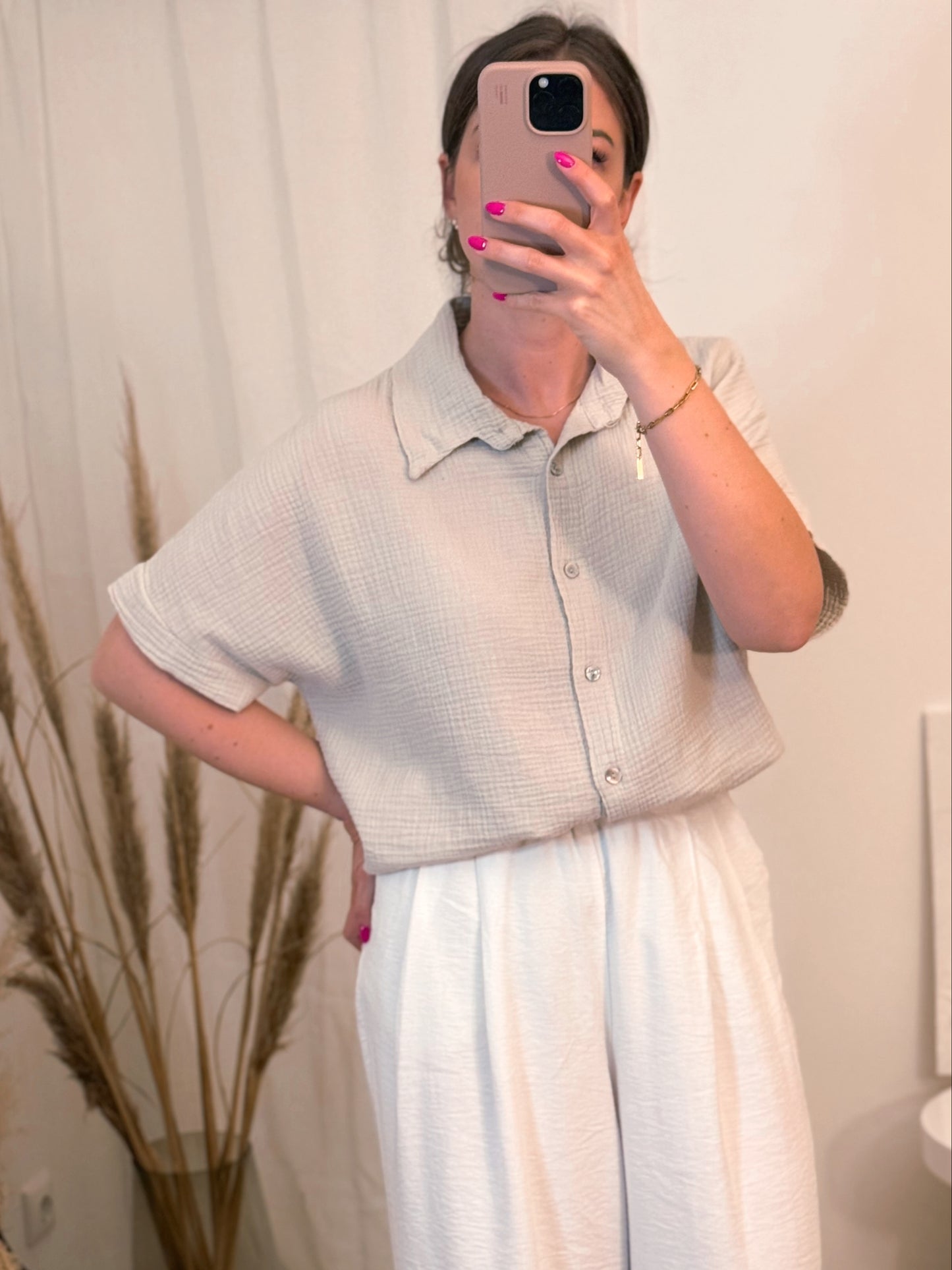 Oversize Musselinbluse 'Sunset Dream' – Sommerbluse - Elli by Lena & Lisa