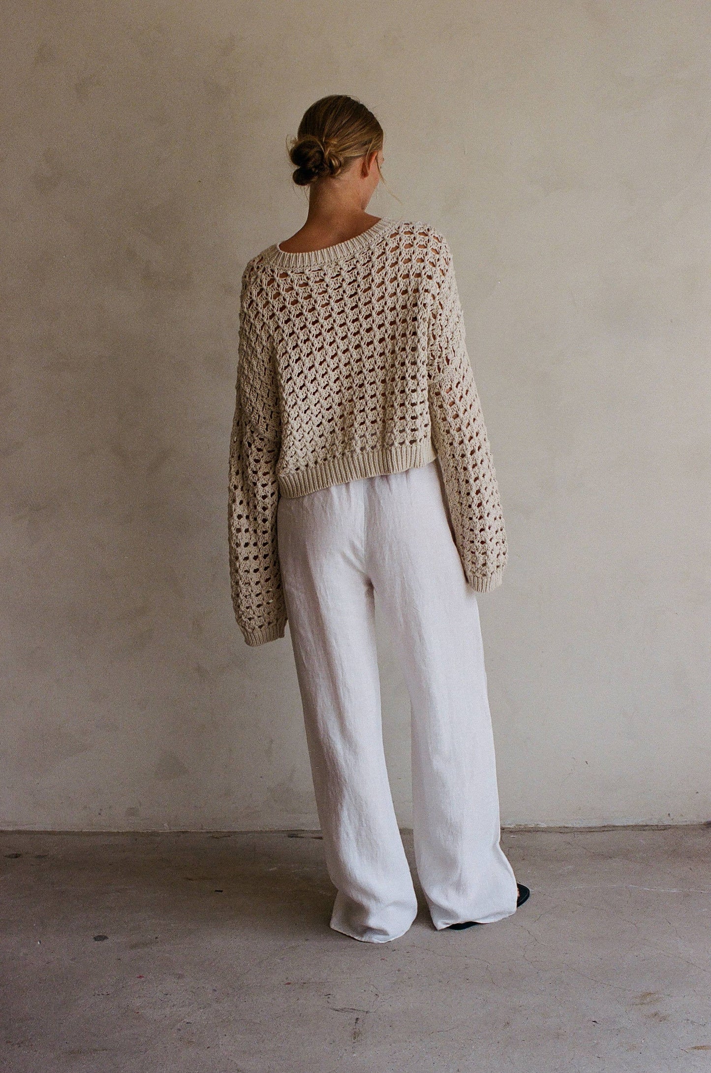 Pullover mit Lochstruktur