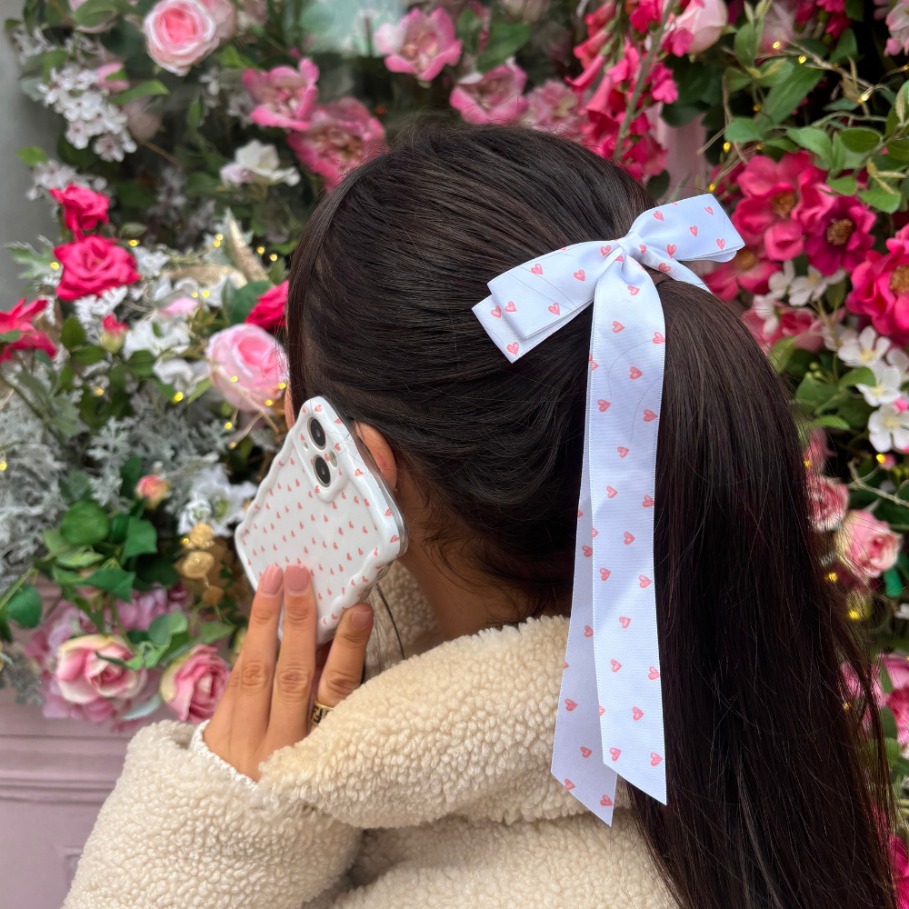 COCONUT LANE London - Schleifen-Haarklammer - Herzen - Elli by Lena & Lisa