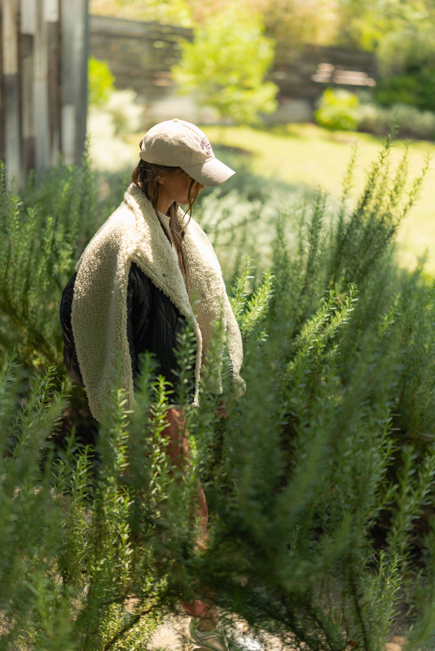 Oversize-Trendjacke mit Lammfellkontrast