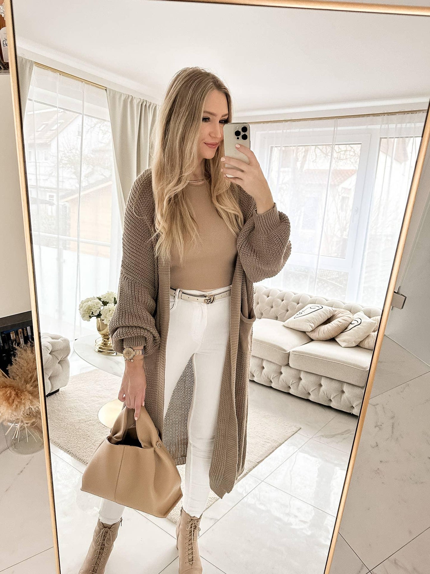 Cardigan – Taupe - Elli by Lena & Lisa