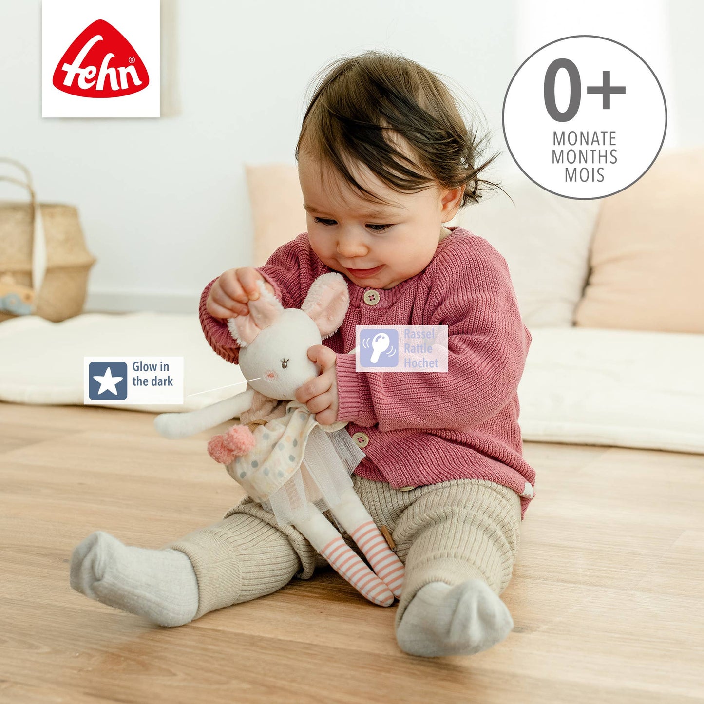 Fehn - Bean Bag Maus - Stofftier & Kuschelfreund