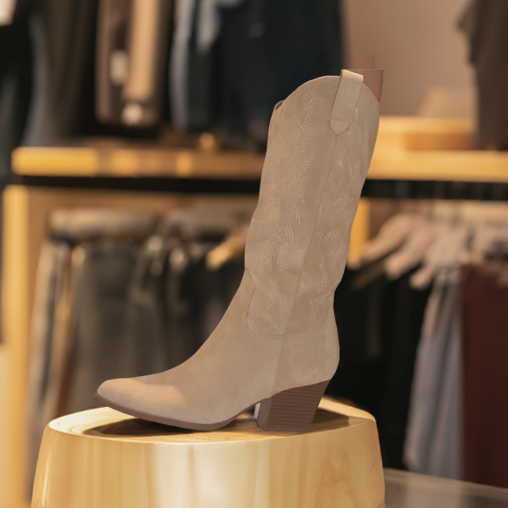 Cowboy Stiefel Beige