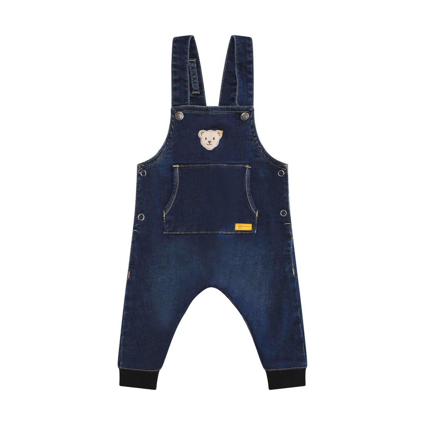 Niedliche Jeanslatzhose aus hochwertiger Baumwolle für Babys.
