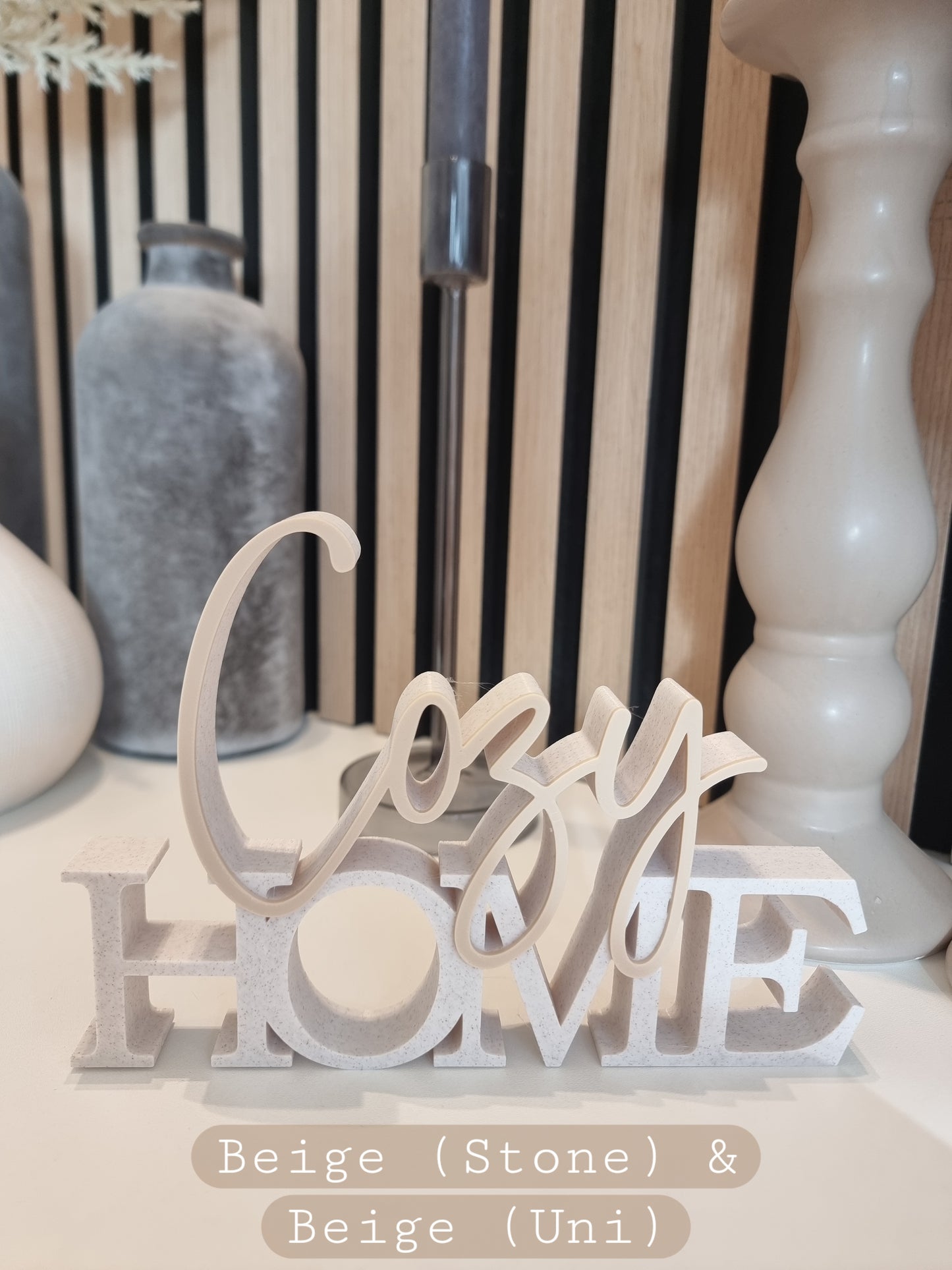 Cozy Home - Deko Aufsteller - 3D-Druck