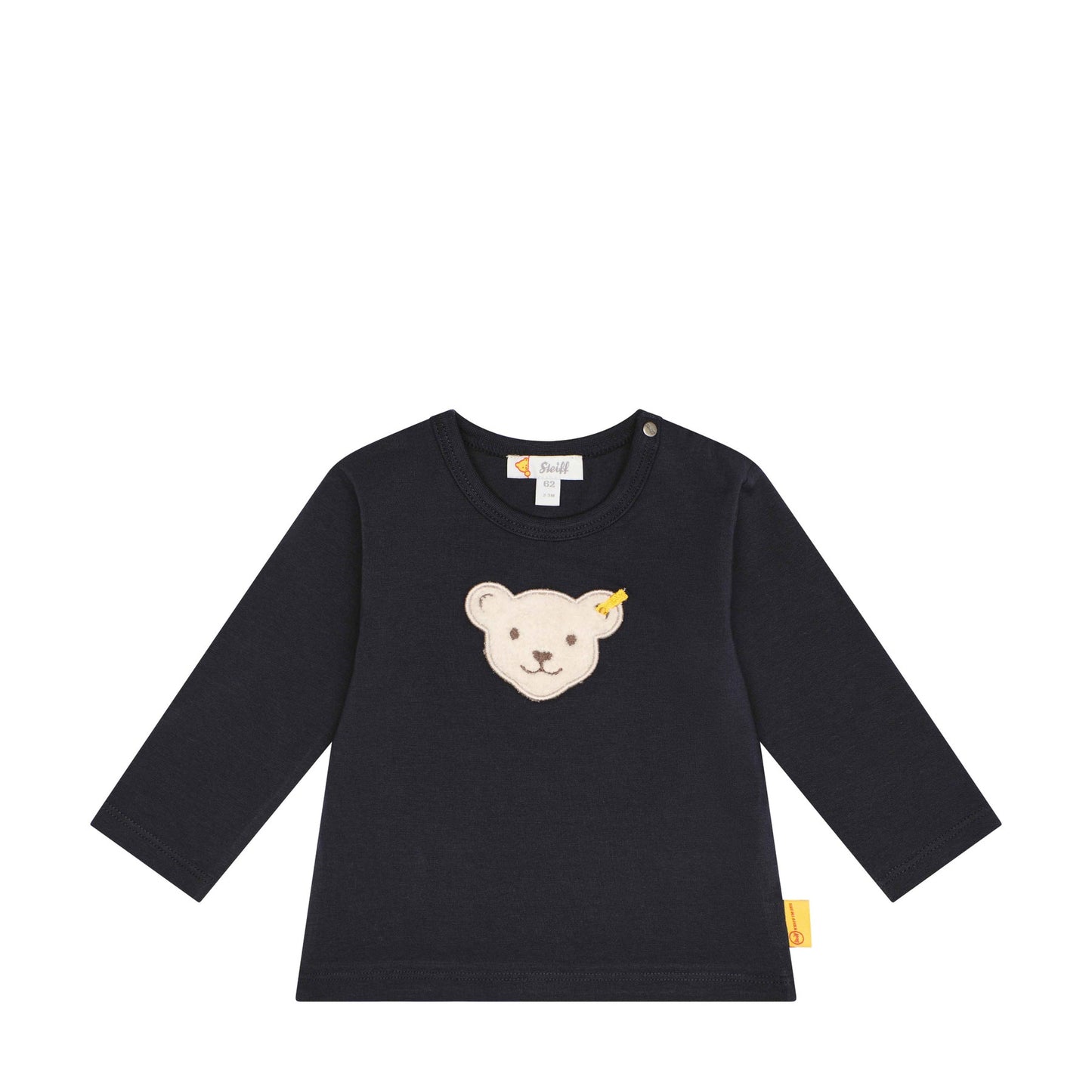 Langarm-T-Shirt für Babys aus weicher Baumwolle – perfekt für empfindliche Haut.