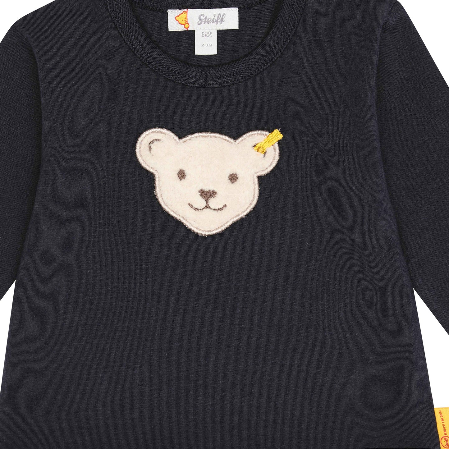 Baby-Langarmshirt aus hochwertiger Baumwolle, ideal für den täglichen Gebrauch.