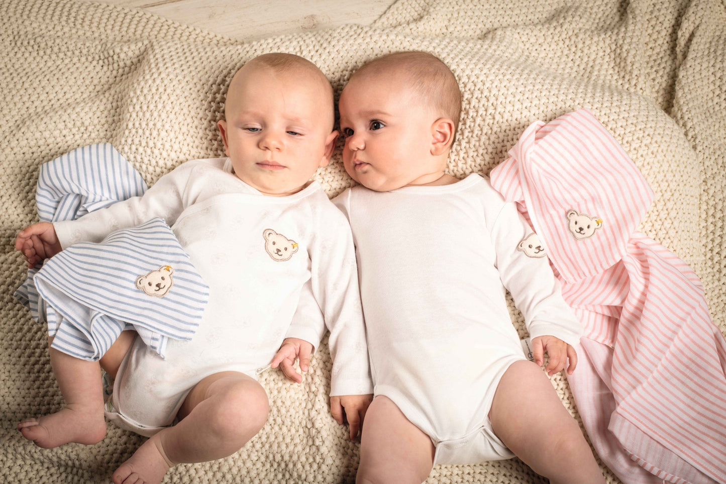 Steiff - Wickelbody langarm GOTS - Cloud Dancer - Elli by Lena & Lisa