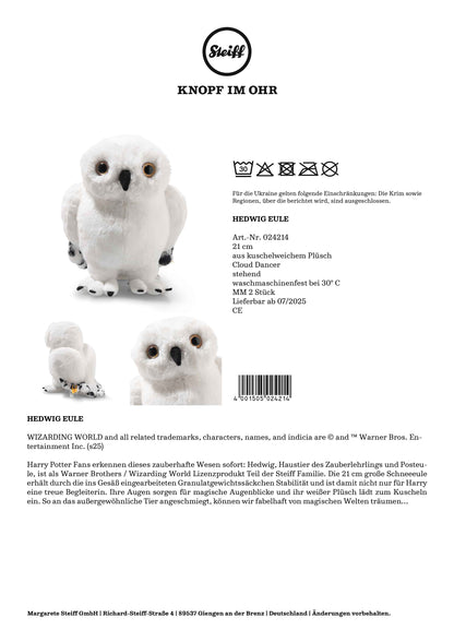 Steiff - Eule Hedwig - 21 cm