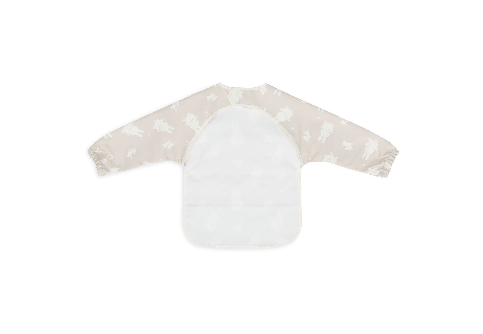 Der Miffy & Snuffy Lätzchen mit Ärmeln schützt Babys Outfit zuverlässig vor Essensflecken.