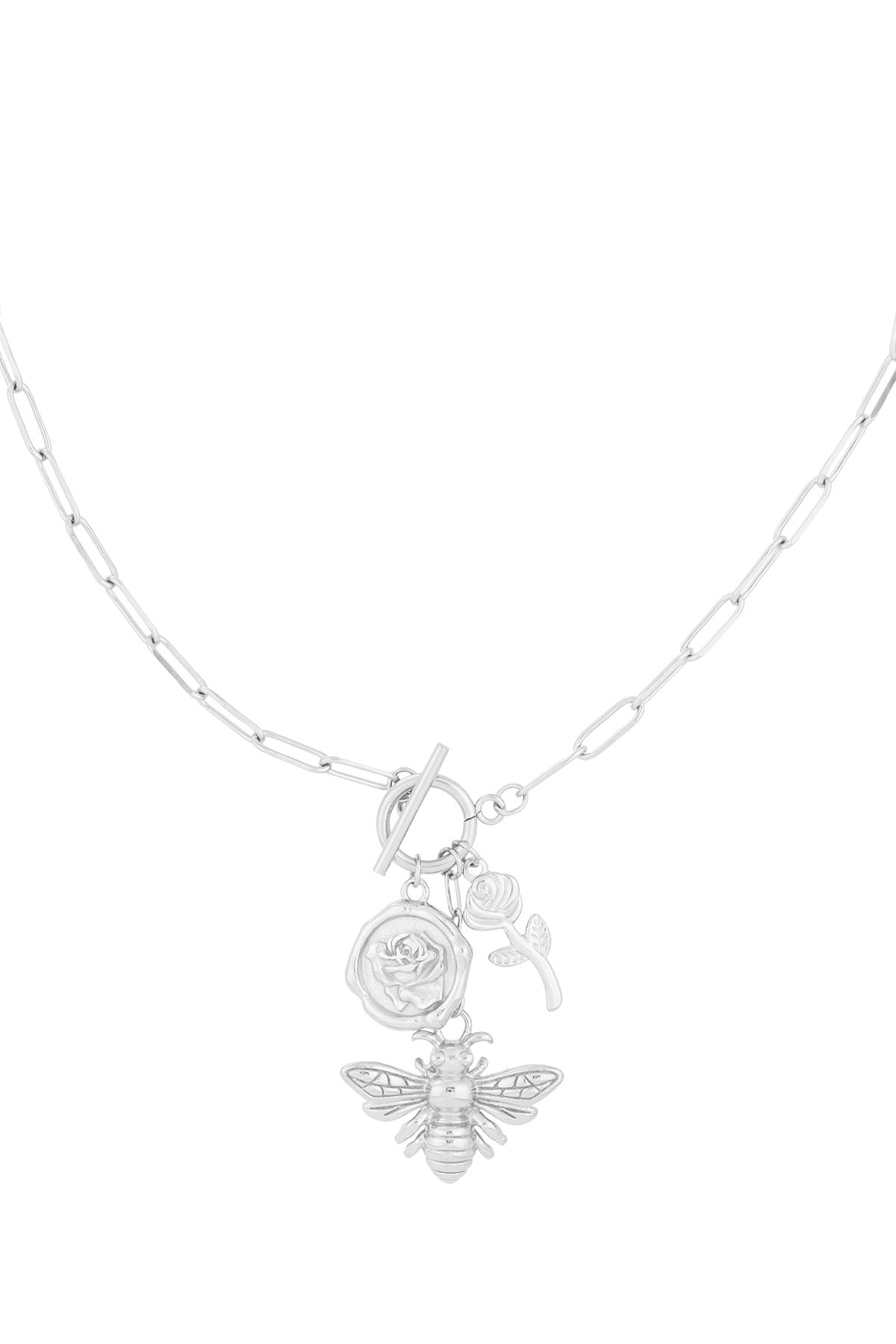 Halskette mit Bienen- und Blumencharm - Elli by Lena & Lisa