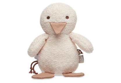 Das Babyspielzeug „Duck“ von Jollein – mit weichen Materialien und spannenden Details fördert es die Sinne Ihres Babys und sorgt für Freude.  