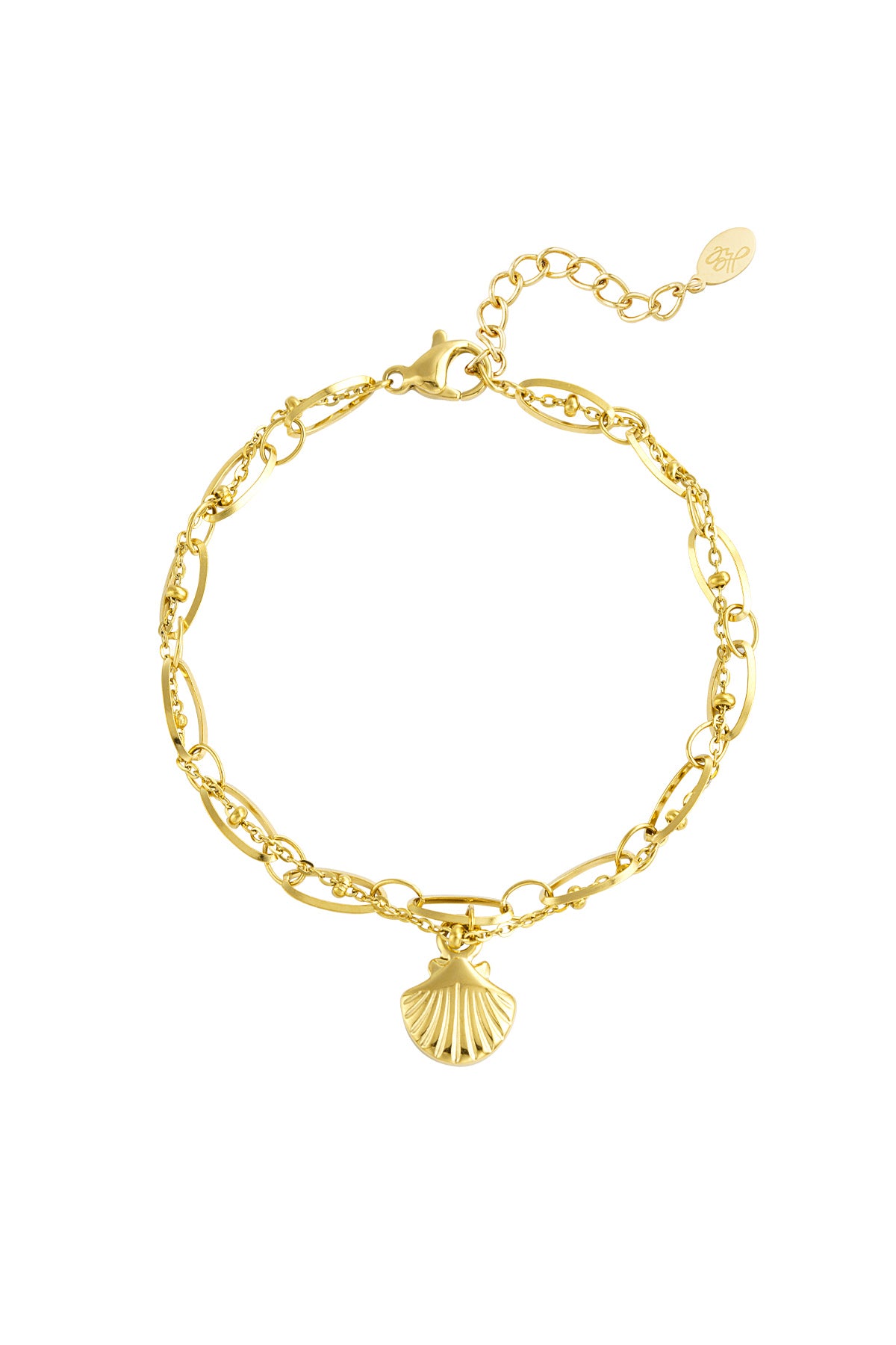 Filigranes Armband mit maritimem Charm in Goldoptik