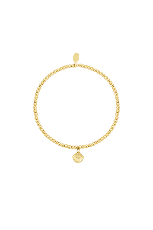 Elegantes Damenarmband aus Edelstahl mit Muschel-Charm