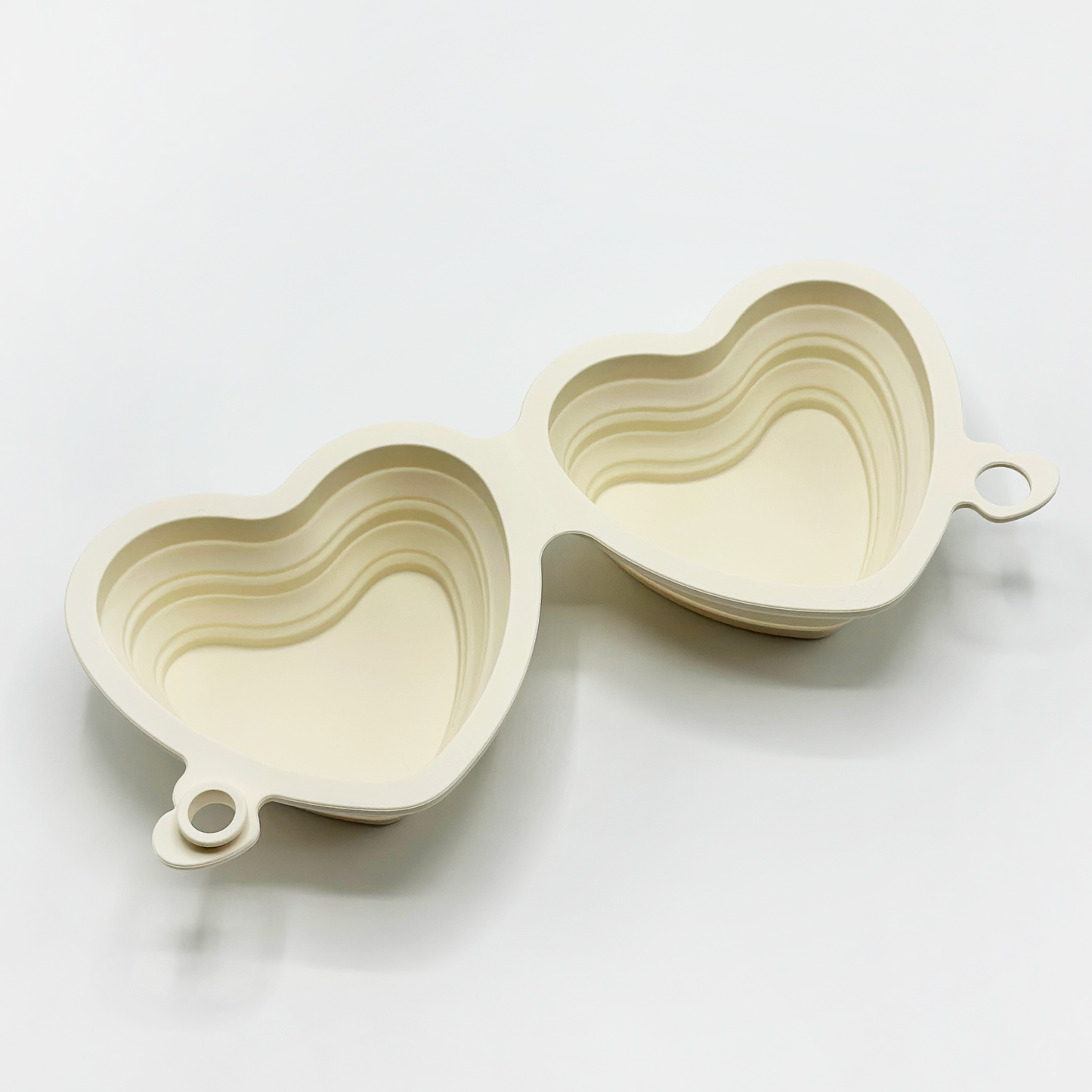 COCOPUP London - Faltbare Schüssel in Herzform - Creme