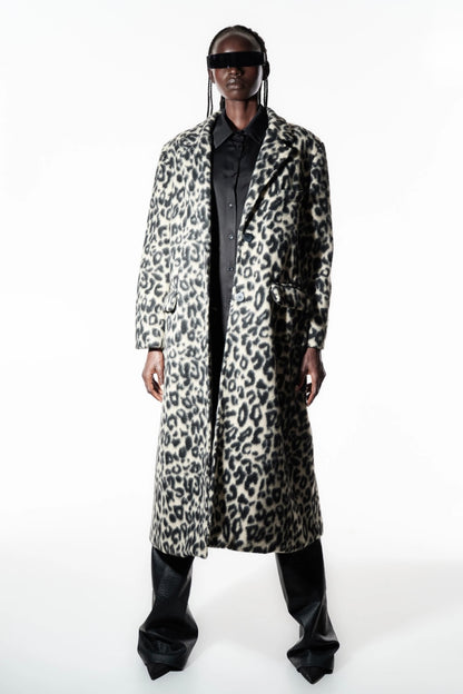 Langer Mantel im Leopardenmuster – Statement Piece für Herbst & Winter