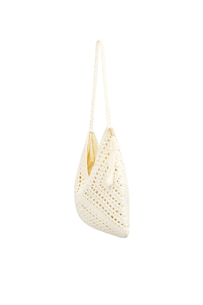 Geflochtene Tasche mit Vintage-inspirierter Optik